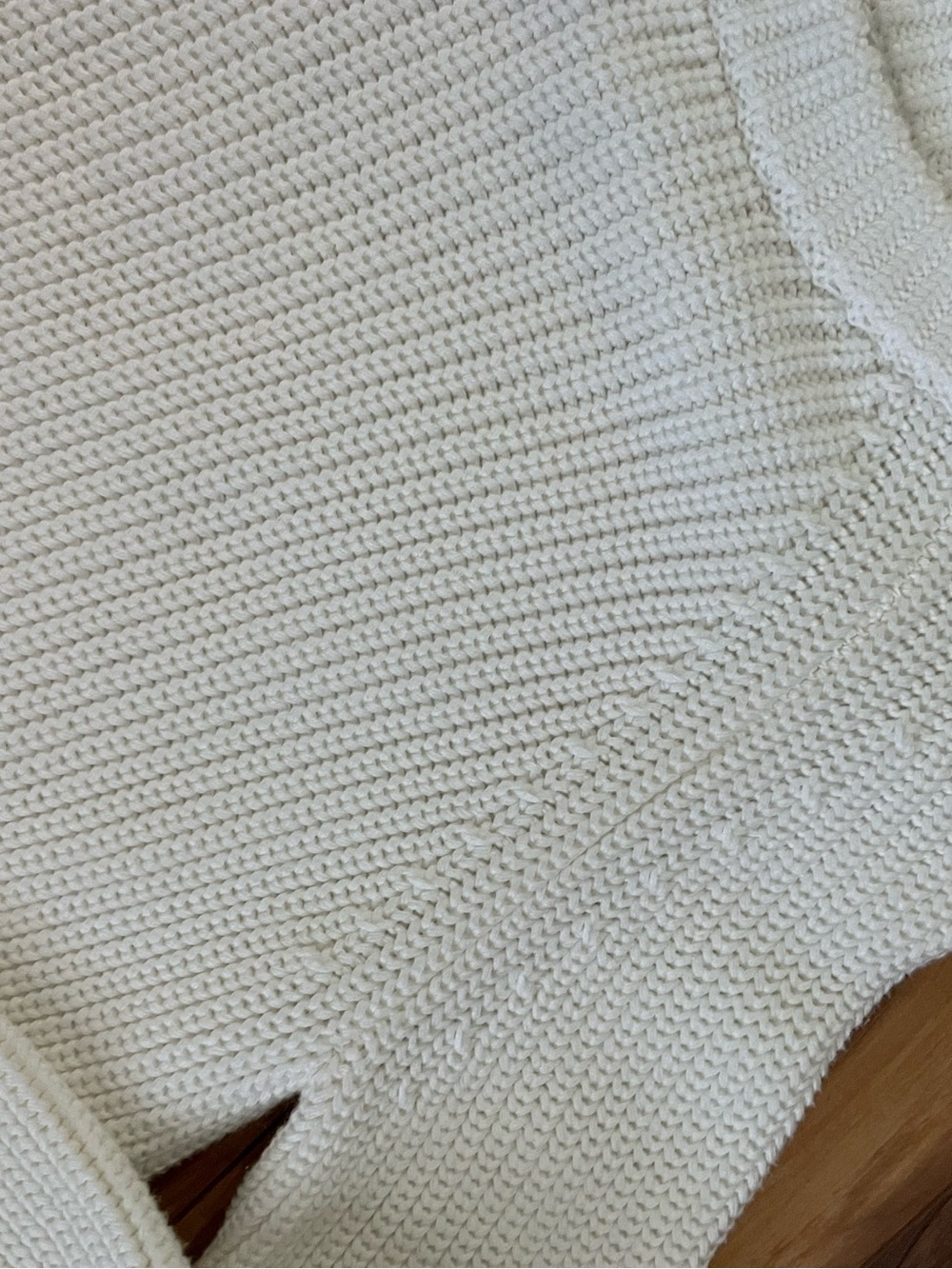 Quince Women's Organic cotton Cream Crewneck Rib-Knit Sweater size XS worn once - Picture 3 of 4